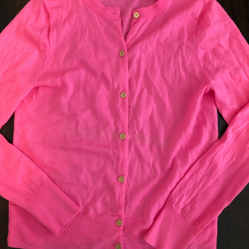 J Crew Pink Cardigan